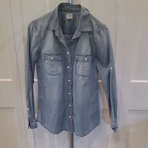 Denim Button-Up Shirt